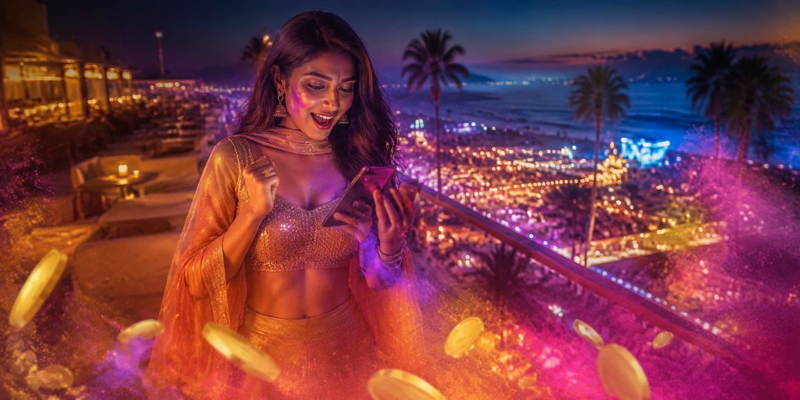 Exciting sports betting promotional event during Holi festival in Goa